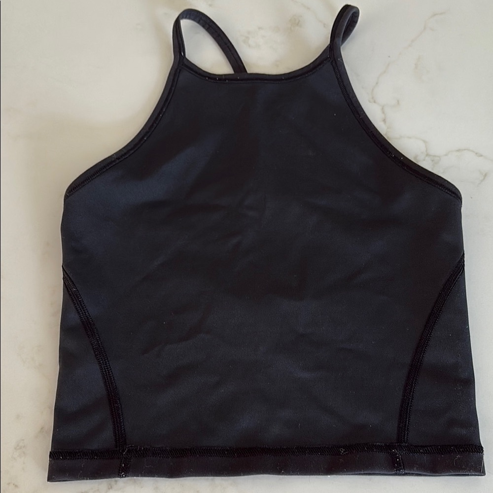 Lululemon Black High-Neck Tank Top